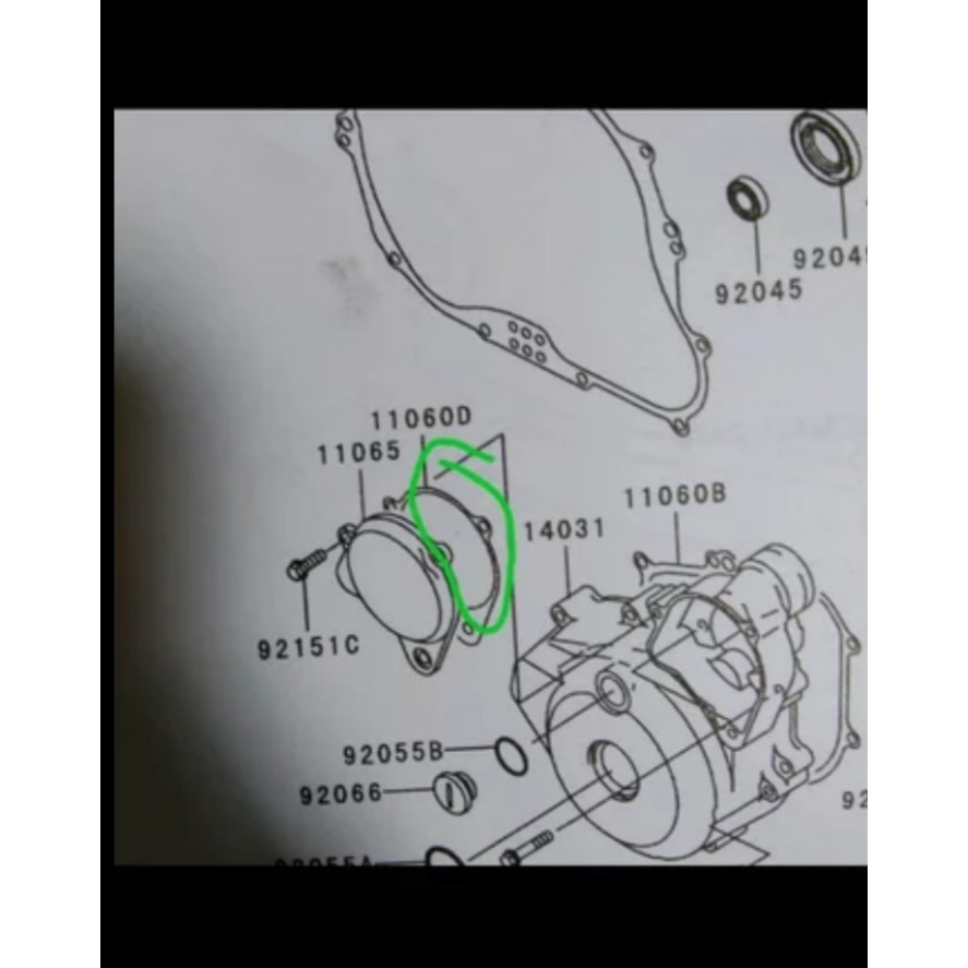 paking dinamo stater klx 250