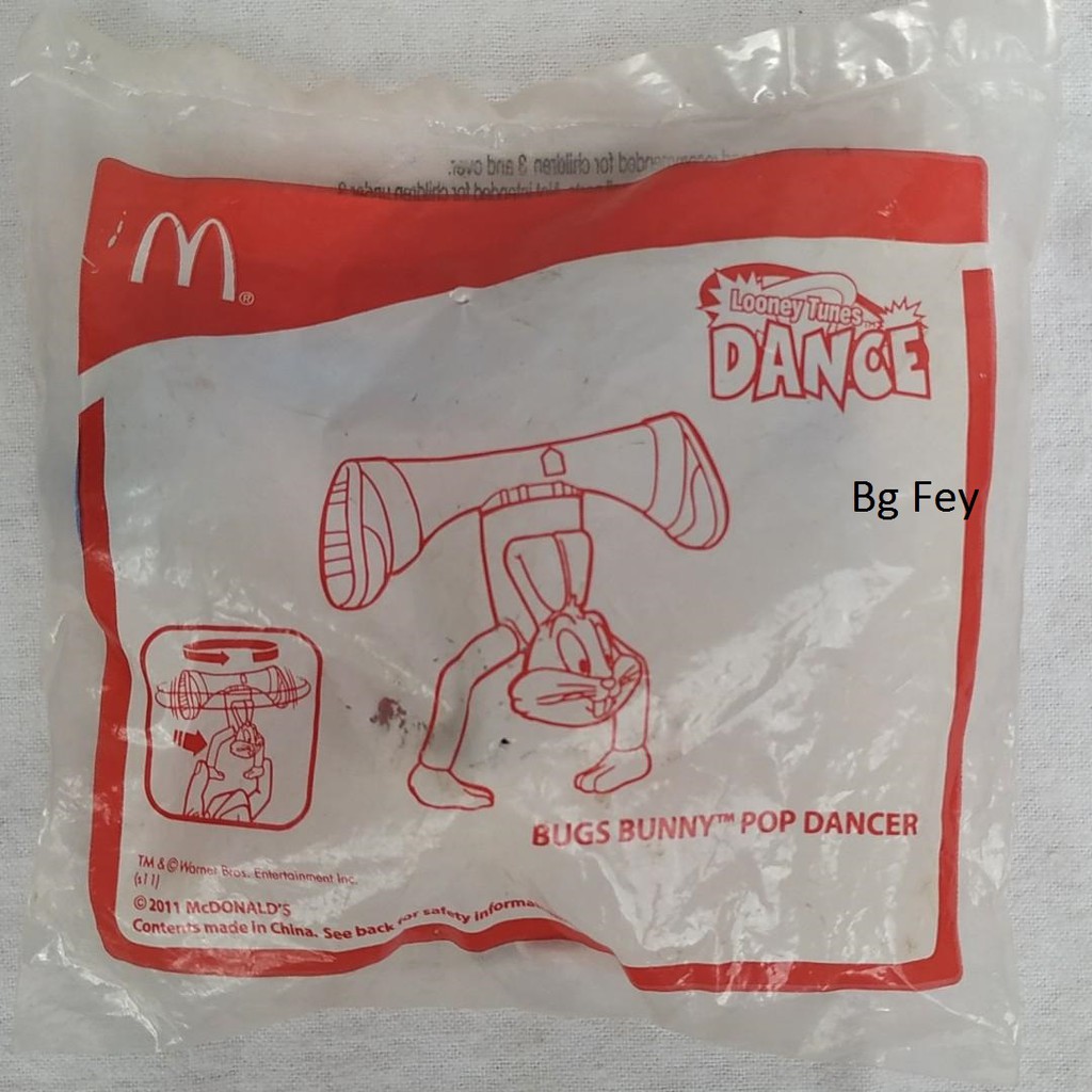 Happy Meal McD 2011 Looney Tunes Dance Bugs Bunny Pop Dancer