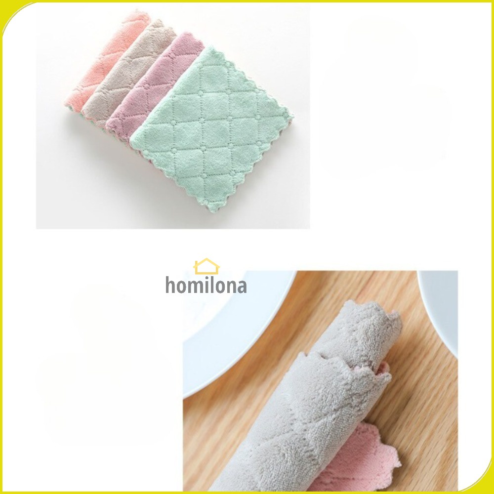 Kain Lap Dapur Microfiber Cleaning Cloth - eTya WJJD201 - Mix Color