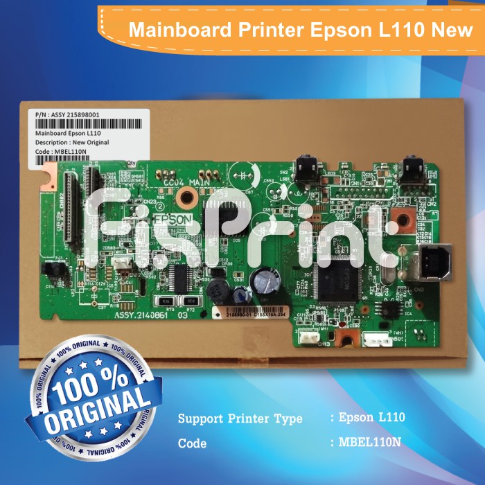 Mainboard Printer Epson L110 Motherboard Epson L110 Original Board Epson L110