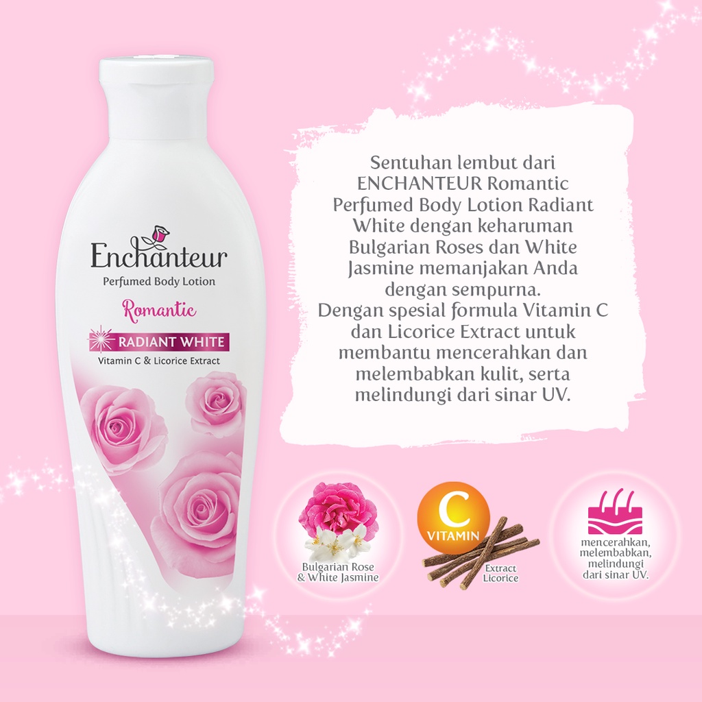 Enchanteur Whitening Body Lotion Romantic 175 Ml