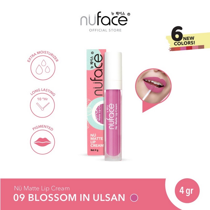 Nuface Nu Matte Lip Cream Lipcream| Sensasi Caramel, Warna Intense, Tahan Lama