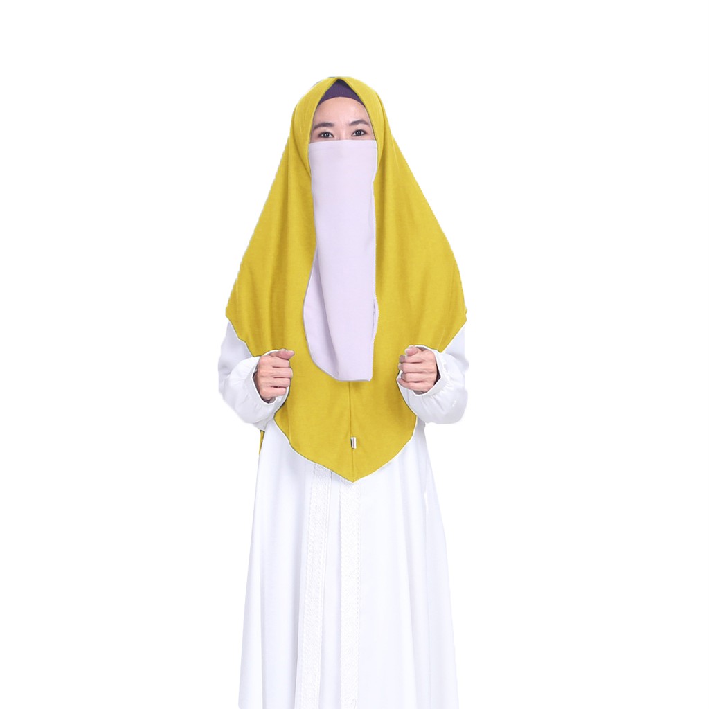 KHANZA SPORT HIJAB - Hijab Olahraga - Nusseyba Activewear-Mustard