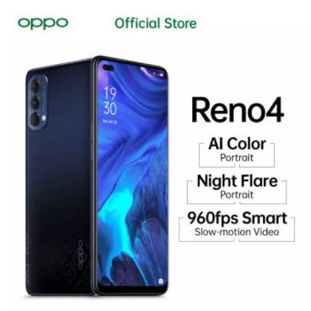 PROMO SPESIAL AKHIR TAHUN  SPESIAL HR INI CUCI GUDANG HP Oppo Reno4 - ram 8GB memory internal 128GB