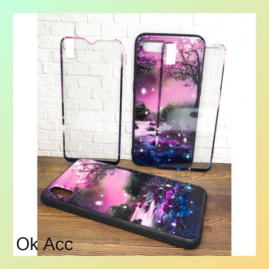 BARU CASE BONUS TG Kaca karakter for Oppo A1k, Realme C2,A31 Neo 5,A33,A53,A37 Neo 9,A52 A72 A92,V5,A5s,A7,A12,A11k,2 Pro,U1,U2,5/5i/5s/C3,7i,C17,C12,Samsung J2 Prime,Vivo Y11 Y12 Y15 Y17 Y20 Y20s Y12s Y30 Y50 Y91 Y91C Y93 Xiaomi Redmi 4A,5A,8A,9C HCTG 15