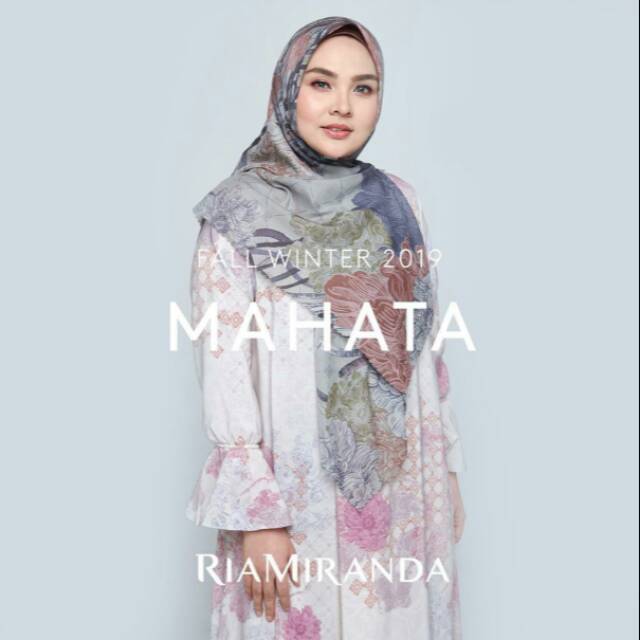 Mahata kain crep original gardenia dress ria miranda