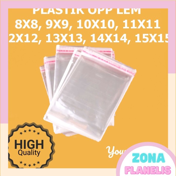 

BESTSELLER PLASTIK OPP (SEAL / LEM) 8X8 9X9 10X10 11X11 TERLARIS