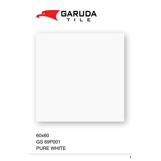 Granite garuda tile 60x60 P001 Pure white