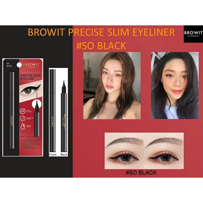 ( READY ) BROWIT PRECISE SLIM EYELINER NEW ORIGINAL THAILAND