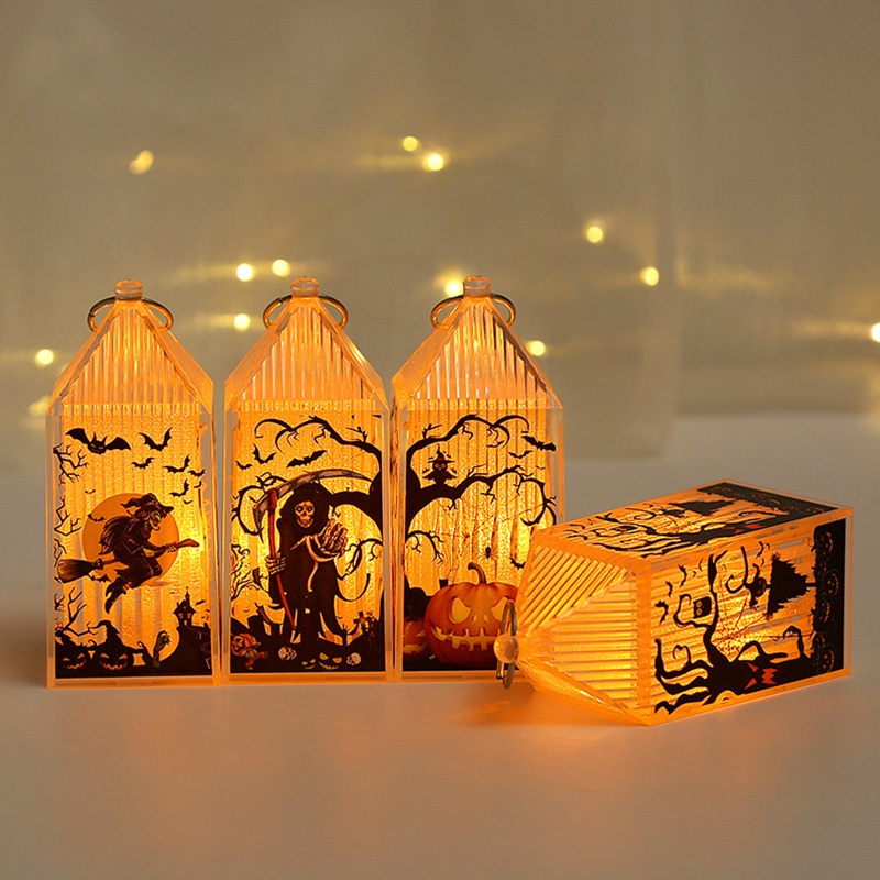 Zzz Lampu Lentera Desain Halloween Untuk Properti Foto Indoor / Outdoor