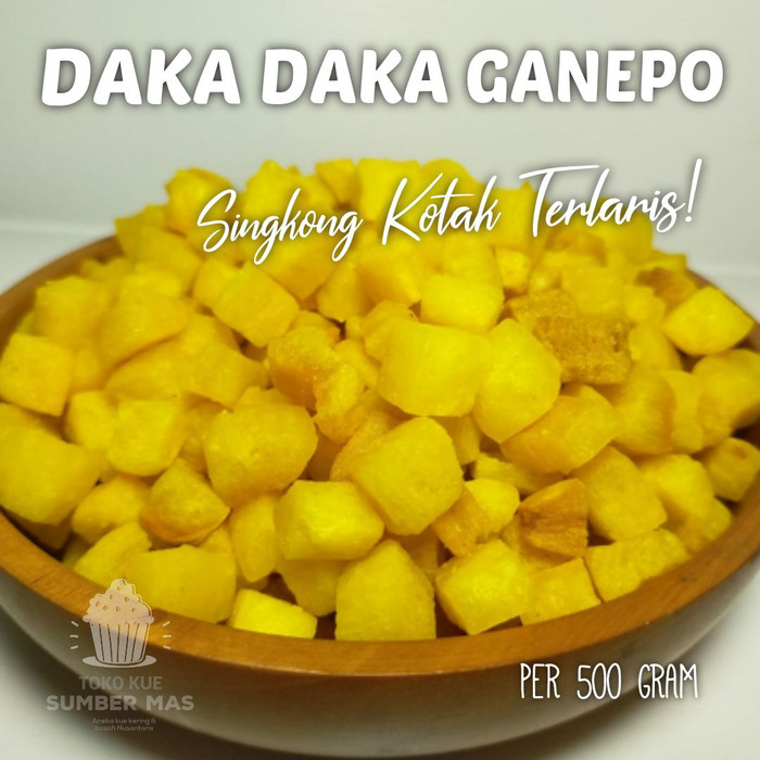 DAKA DAKA GANEPO 500GRAM / SINGKONG KUNING KOTAK / TERLARIS TERMURAH