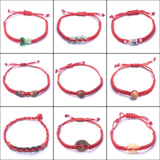  Gelang  Couple Hadiah Hari Valentine Tali  Warna Merah 