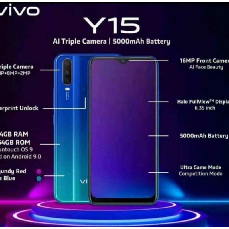 HP VIVO Y15 RAM 3 ROM 64