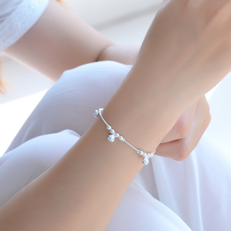 Perhiasan Gelang S925 Silver Bentuk Bulan Bintang Untuk Hadiah Wanita