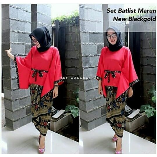 [Promo] Setelan wanita Busana Pakaian Baju Rok lilit Atasan bawahan Undangan Diskon