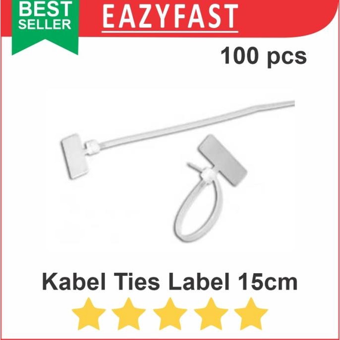 

Cable Kabel Ties Label Tulis Tie Marker 15cm 150mm Tali Ikat Name Tag efst90 Kualitas Baik