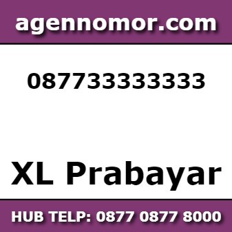 kartu perdana Xl Nomor cantik 0877 3333 3333