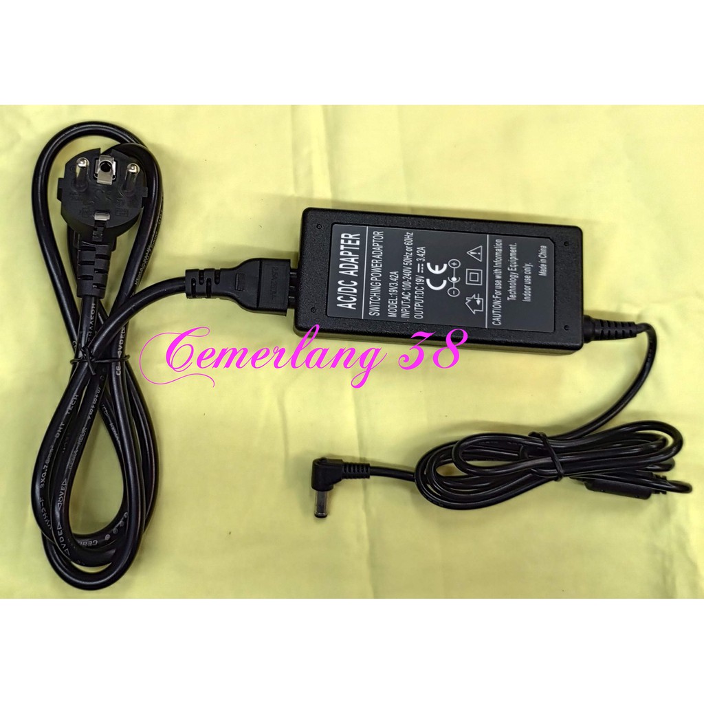 Adaptor / Charger Laptop / Notebook 19V-3,42A + Kabel Power AC 19 V