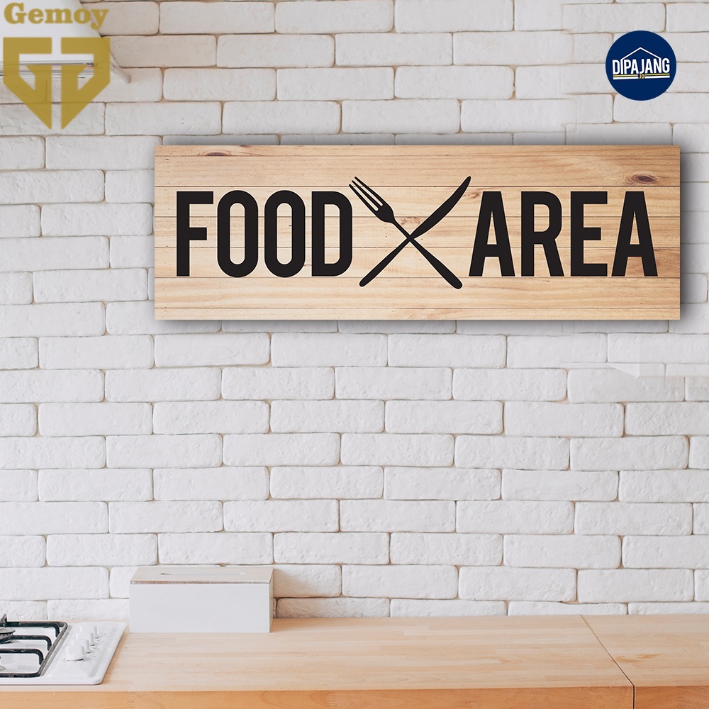 Hiasan Dinding Wall Decor Dapur Dekorasi Dinding Dapur Pajangan Dapur Food Area 20x60 - DS016