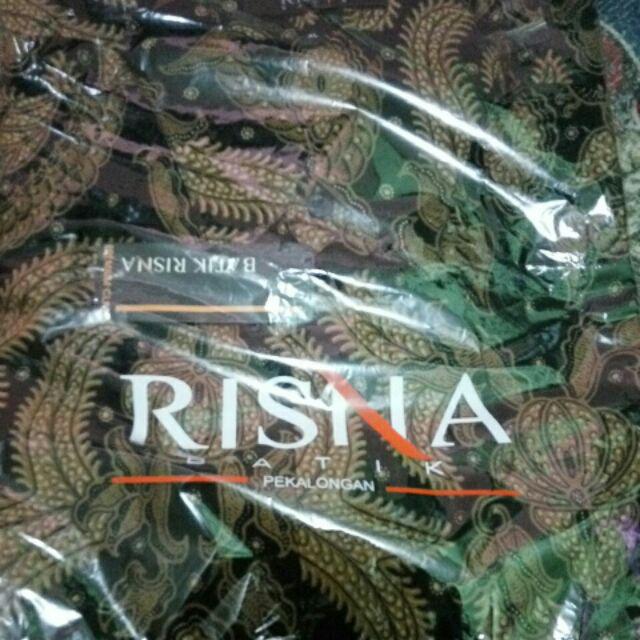 Risna Batik Krb Kawung Krem Kemeja Batik Premium Lengan Panjang Pria M L Xl