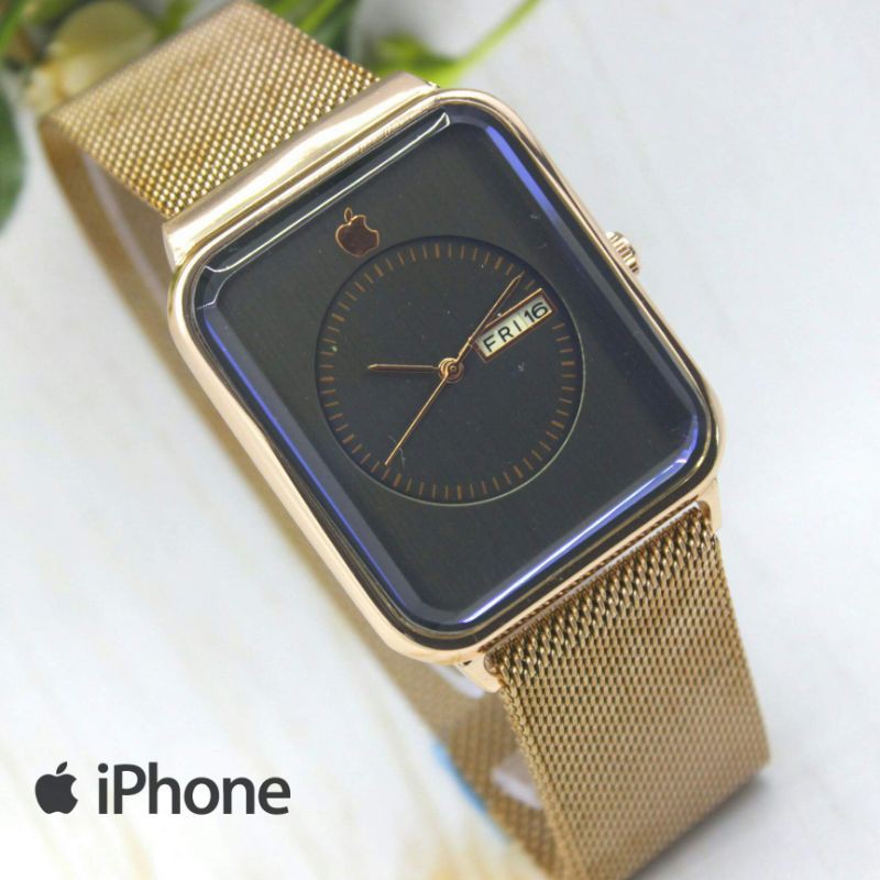 Jam Tangan Wanita/Cewek Iphone Rantai Pasir Maknet