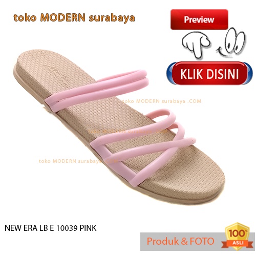 Sandal wanita casual sandal slide karet murah NEW ERA LB E 10039