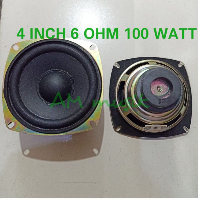 SPEAKER COMPONENT 4 INCH 100 WATT 6 OHM DOUBLE MAGNET