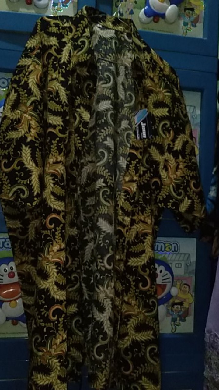 Kemeja Batik 6xl Pria Big Size Jumbo Hitam Kode A176