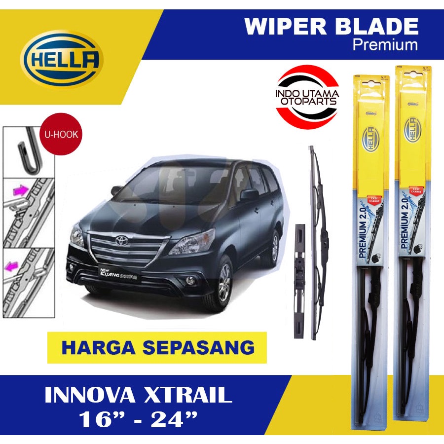 Wiper Blade Mobil Innova Xtrail HELLA Premium 2.0 (16-24)