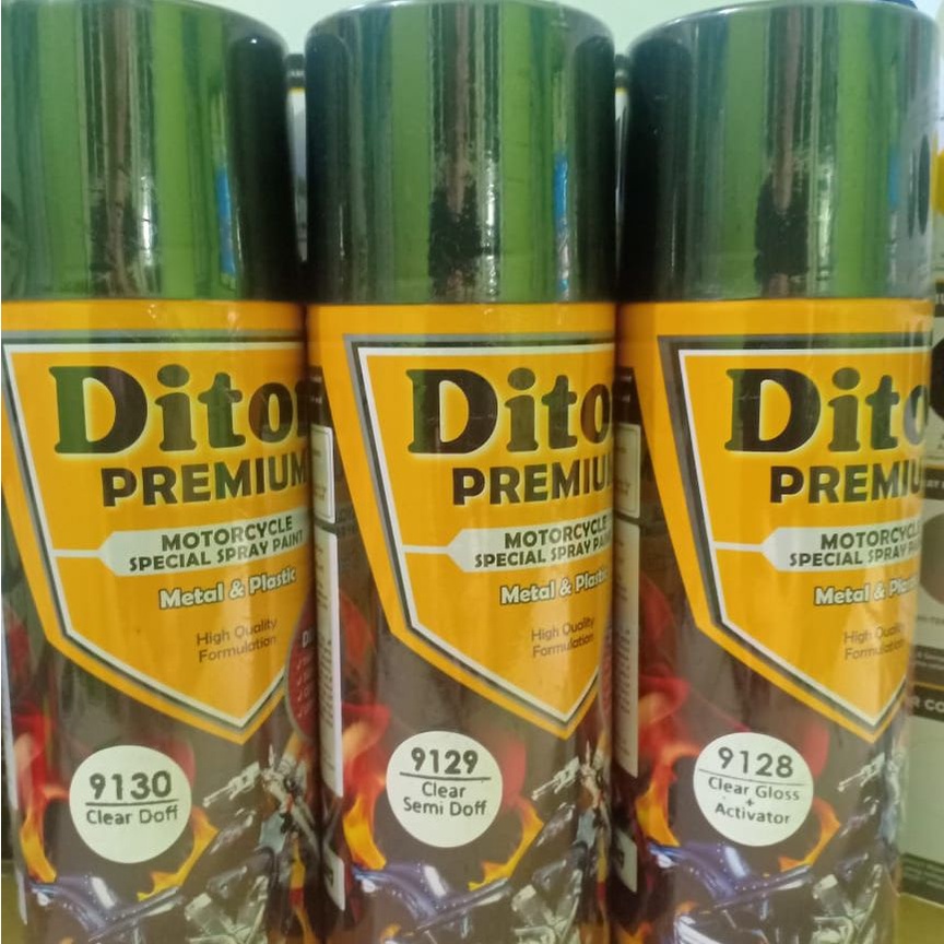 Pilok Pilox Cat Semprot DITON Premium Warna Putih Cream Clear Putih Metalik Pearl White Scoopy Cream Putih Gading Putih Tulang Clear Glossy Clear Doff dll ( 400cc/400ml )