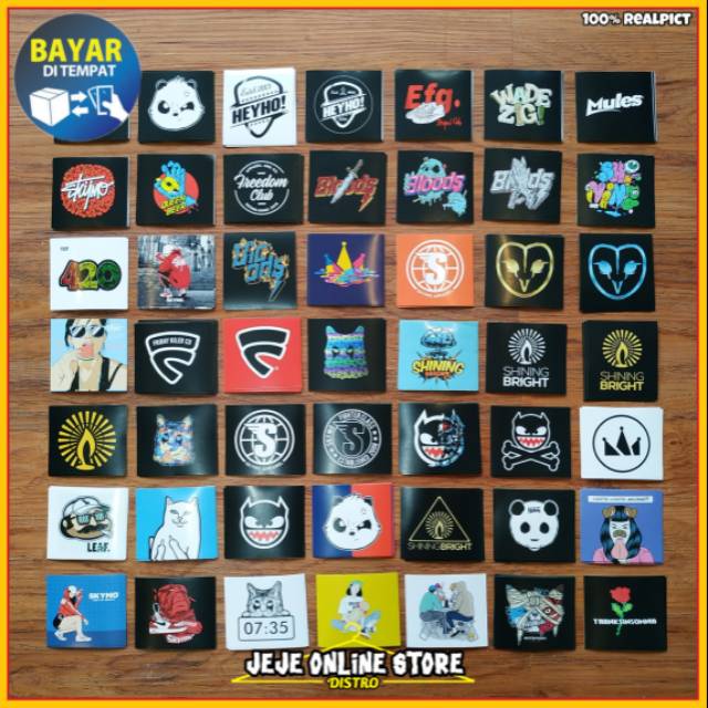 Stiker Distro Jakcloth Isi 25 Pcs Stiker Hype Beast Lokal Brand Logo Distro All Brand Indonesia Shopee Indonesia