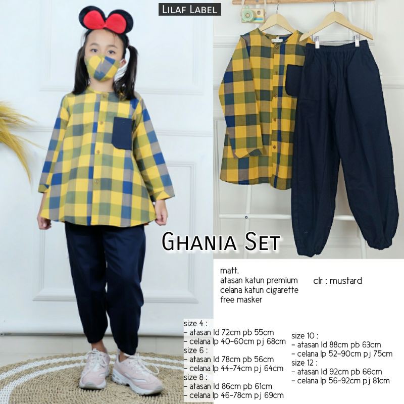 

ghania set ORI Lilaf label