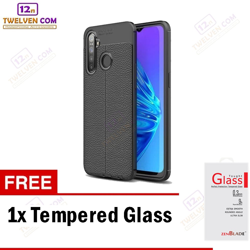 Case Auto Focus Softcase Casing for Realme C3 - Hitam + Free Tempered Glass