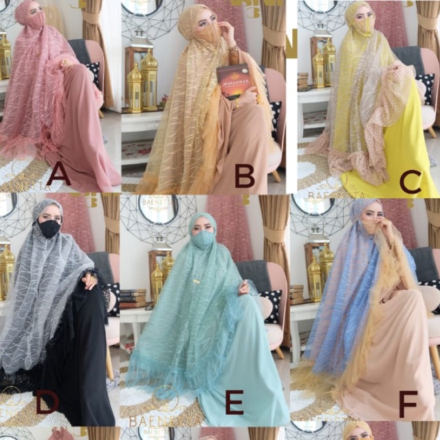 Ready  Mukena Aisyah vol 3 dan 4 Baenetta Original