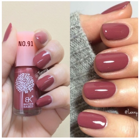 ORIGINAL BK Peel Off Nail Polish Kutek Kelupas Water Based SWEET SERIES
