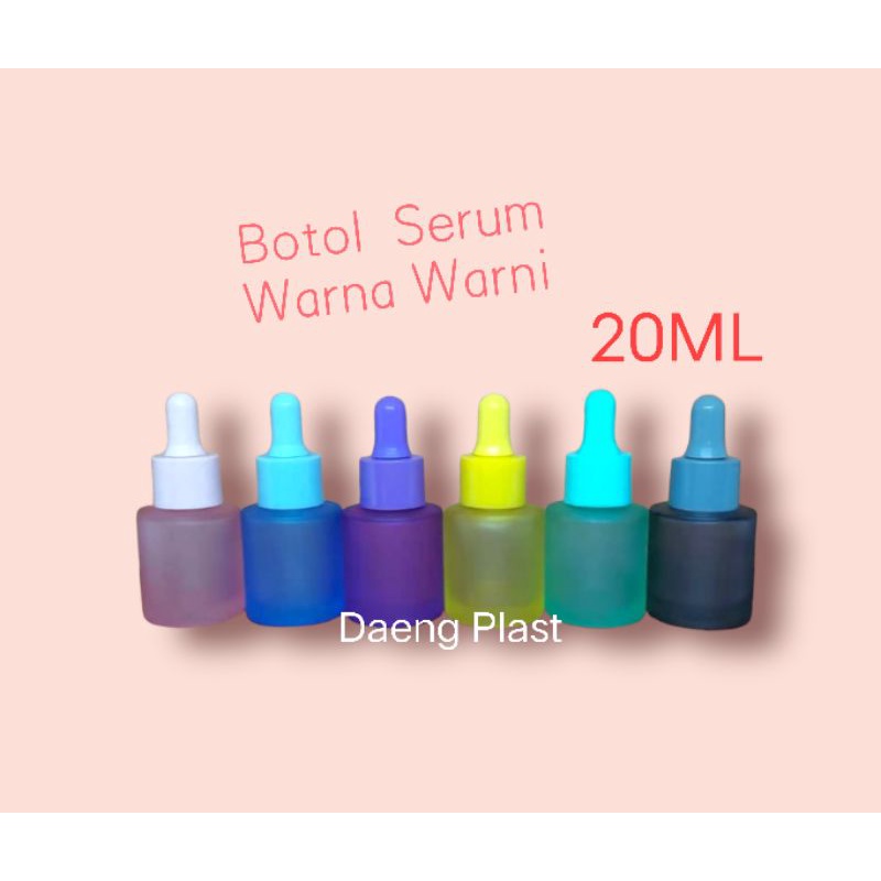 BOTOL SERUM PIPET 20ML ANEKA WARNA