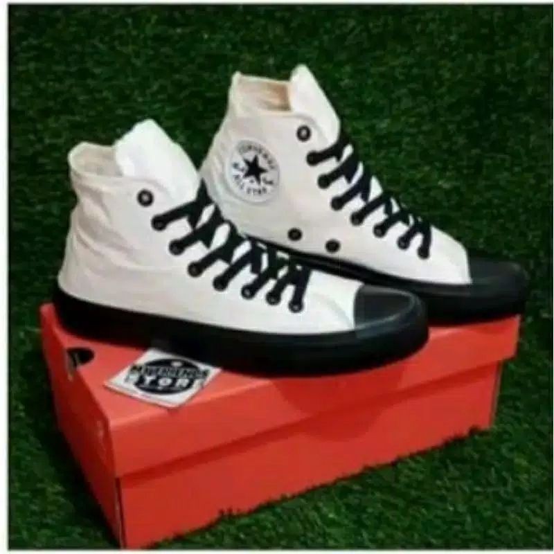 Sepatu Converse Al Star high Poxing Black CT + Box