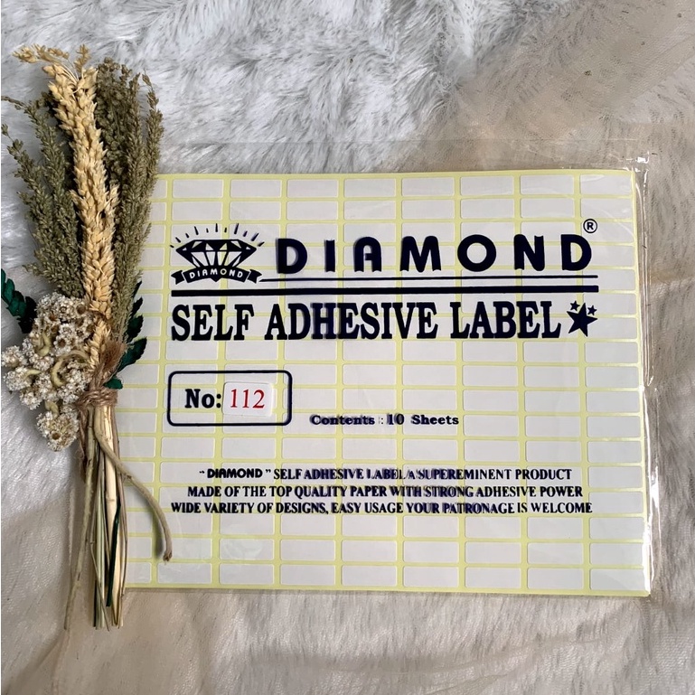 

Label 112 Sticker (1530 label) 2 x 0,8 cm / Label Kertas Stiker Undangan Putih Polos Termurah