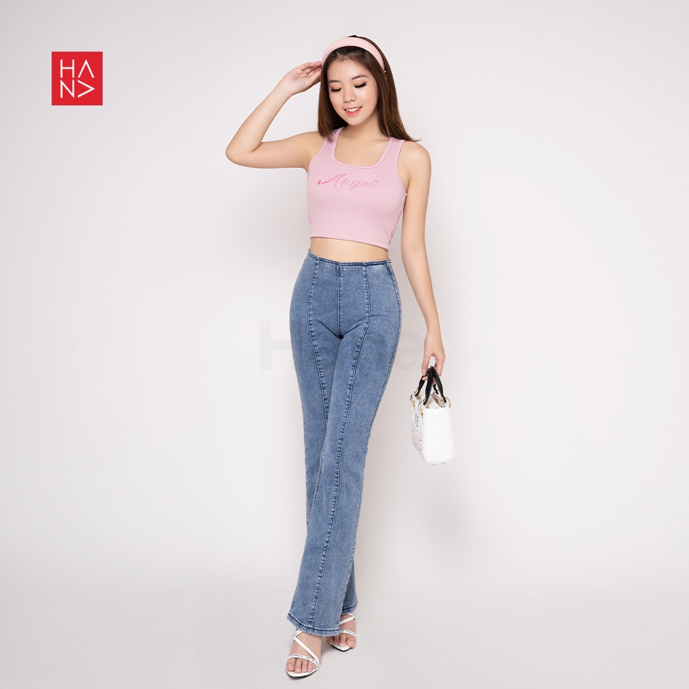 Hana Fashion - Angel Crop Tank Top Rajut Atasan Wanita  - TT195