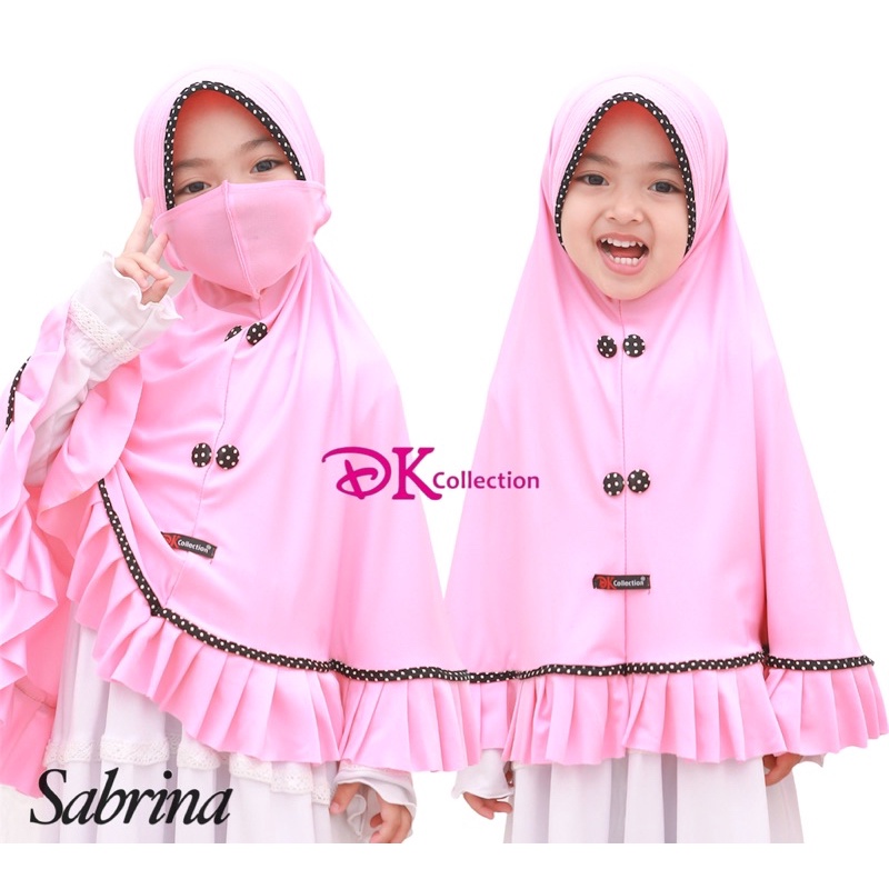 Jilbab anak SABRINA dgn Masker jumbo Anak