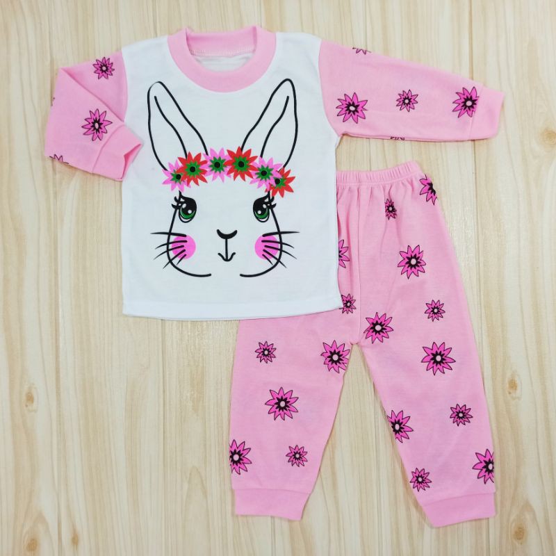 [Ss-8048] Pakaian Bayi 0-12bulan, Piyama Anak Perempuan, Baju Tidur Anak