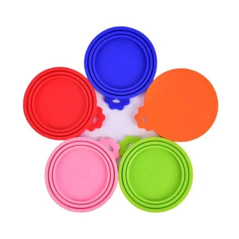 Penutup Kaleng Makanan Kucing - Silicone Canned Cat Food Lid Cover