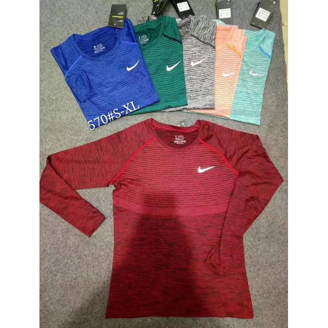  Kaos  Olahraga Gym Sport Running Training Nike lengan  