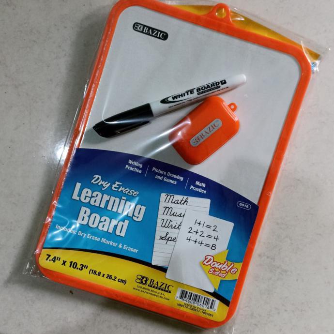 

Dry Erase Learning Board Papan Tulis Belajar ut Ujian TOEFL TPA Online - Orange