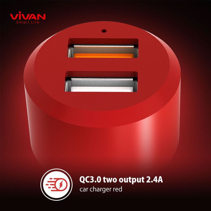 Car Charger VIVAN CQ01S 3.0 Quick Charger 5A Charger Mobil - Garansi Resmi 1 Tahun