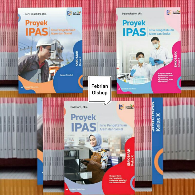 Jual BUKU PROYEK IPAS SMK/MAK KELAS 10 (X) KURIKULUM MERDEKA ERLANGGA