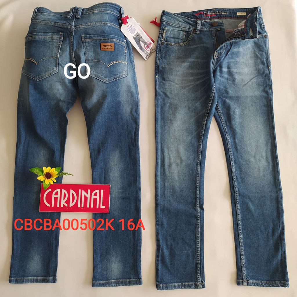 gof C 30 Cardinal CBCBA Celana Panjang Jeans Reguler Fit Slim Fit Straight Slim Bawahan Laki-Laki