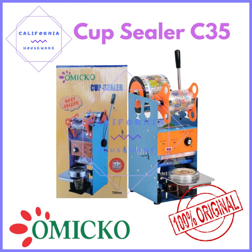 Cup Sealer OMICKO/Mesin Cup Sealer Press Gelas Plastik/Alat Press Gelas Plastik