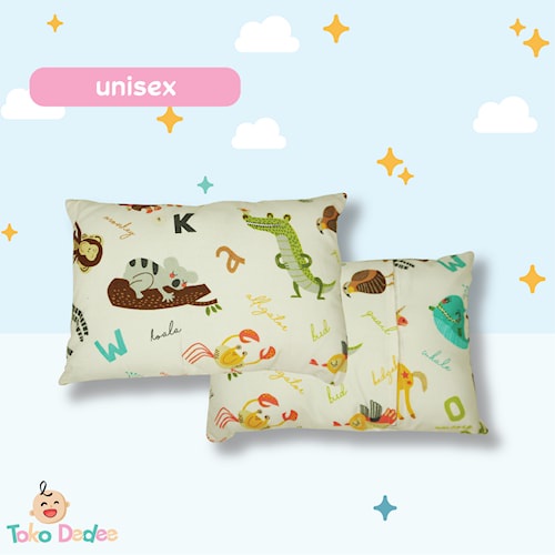 Bantal kotak Sarung Bayi Newborn Motif Lucu Unisex / Bantal Kepala