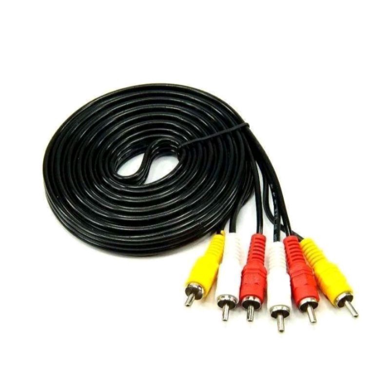 KABEL RCA TO RCA 1.5M / KABEL AV VIDEO 1.5 / AUDIO 3-3 HIGH QUALITY